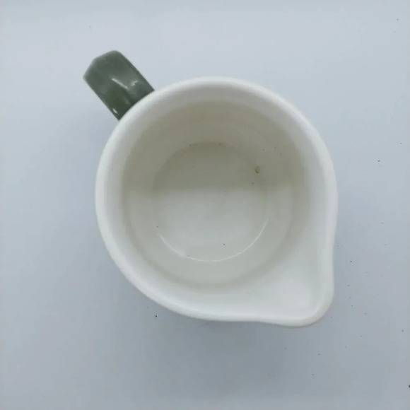 Casual Ceram Stoneware  Creamer, Olive Green - Picture 2 of 4